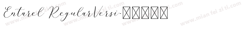 Entarel RegularVersi字体转换